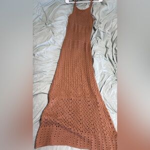 Storia Rust Knit Maxi Dress